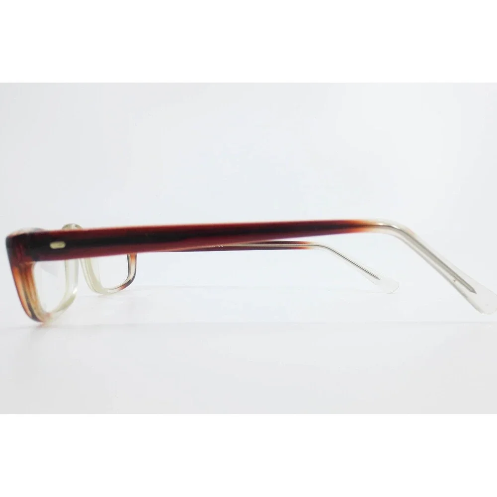 Looker Brown Fade Rectangular Eyeglass Frames 50-22-145 Clear Brown Ombre